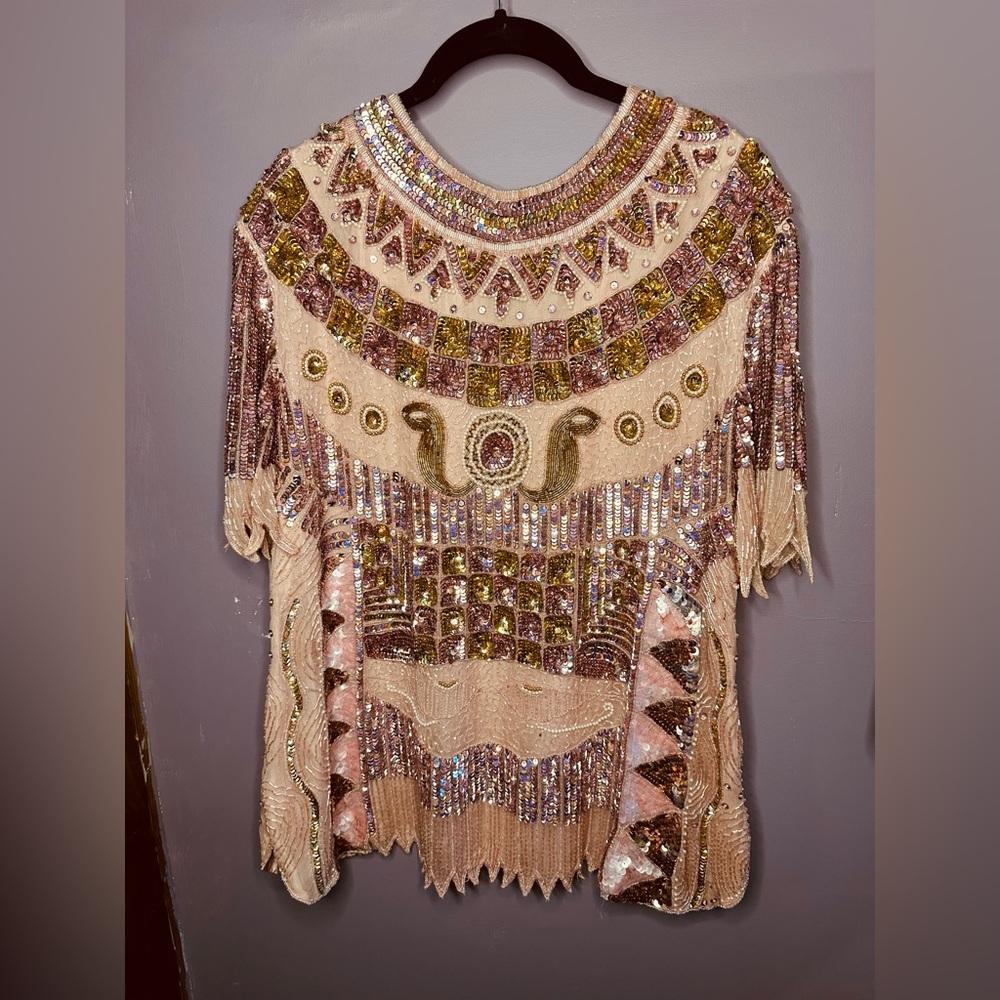 Vintage Beaded Blouse